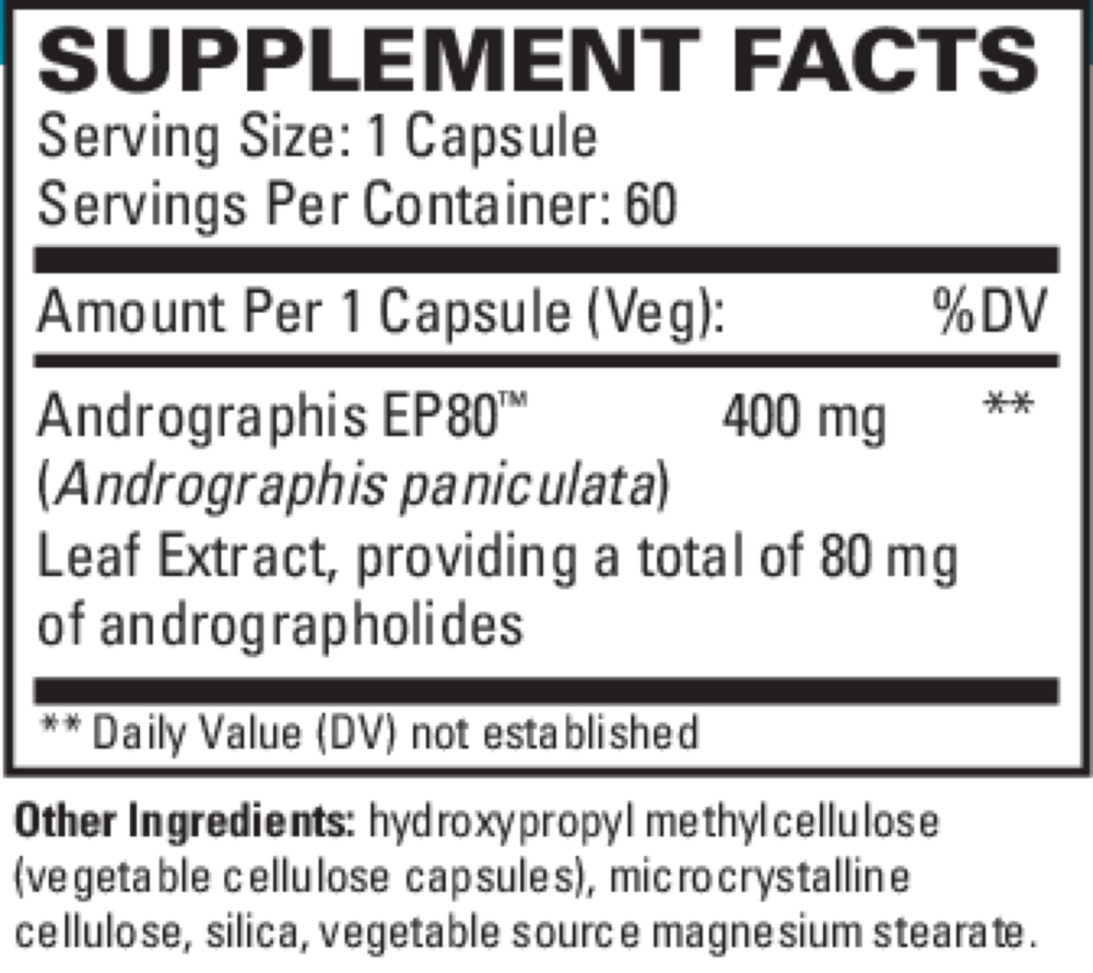 Product image for Andrographis EP80™ Extra Strength.