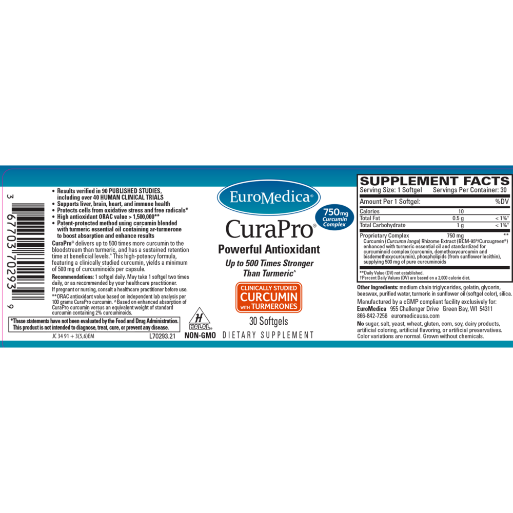 Product image for CuraPro® 750mg.