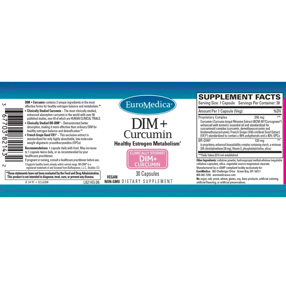Product image for DIM + Curcumin.