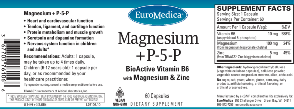 Product image for Magnesium + P-5-P.