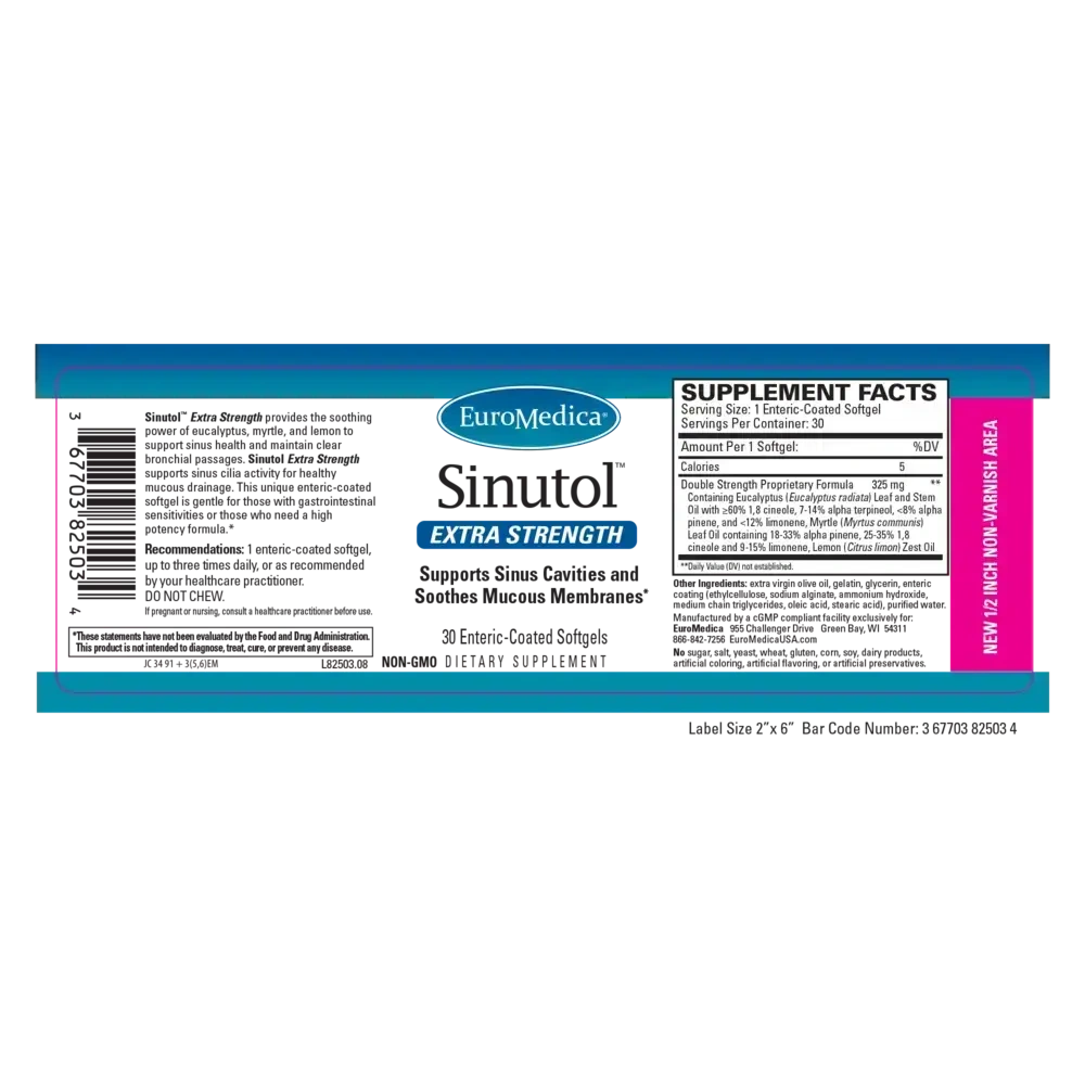 Product image for Sinutol™ Extra Strength - Enteric-Coated.