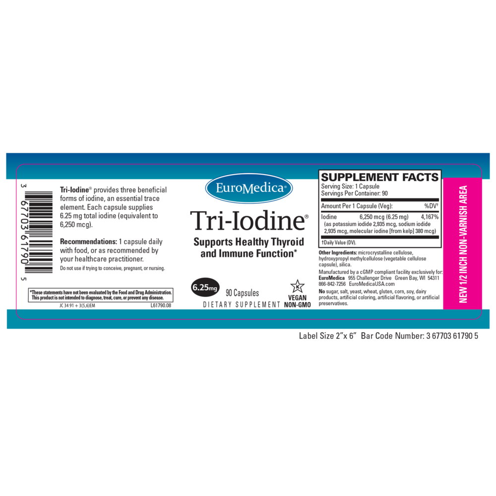 Product image for Tri-Iodine® 6.25 mg.