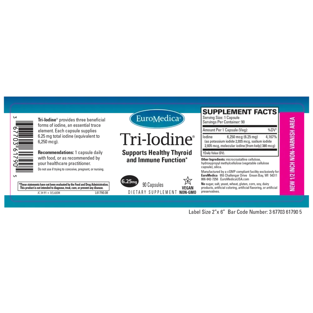 Product image for Tri-Iodine® 6.25 mg.