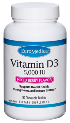 Vitamin D3 - 5,000 IU - Chewable Mixed Berry 90 Chewables