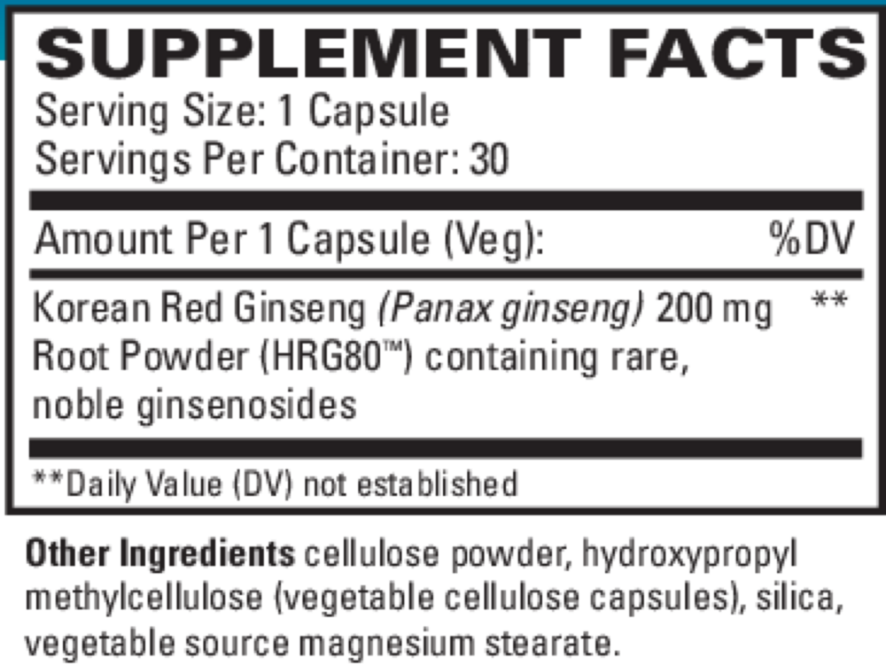 Product image for Red Ginseng Energy.