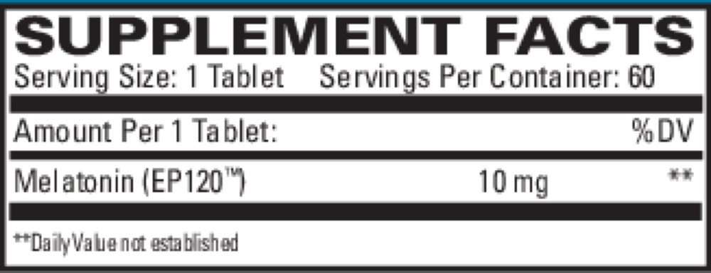 Product image for Melatonin 10mg Sustained Release.