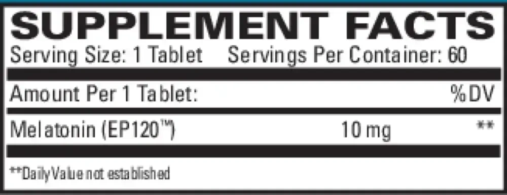 Product image for Melatonin 10mg Sustained Release.