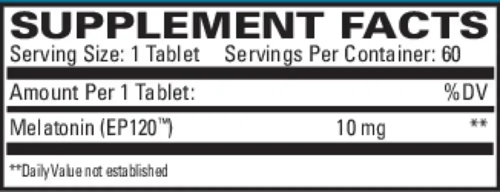 Product image for Melatonin 10mg Sustained Release.