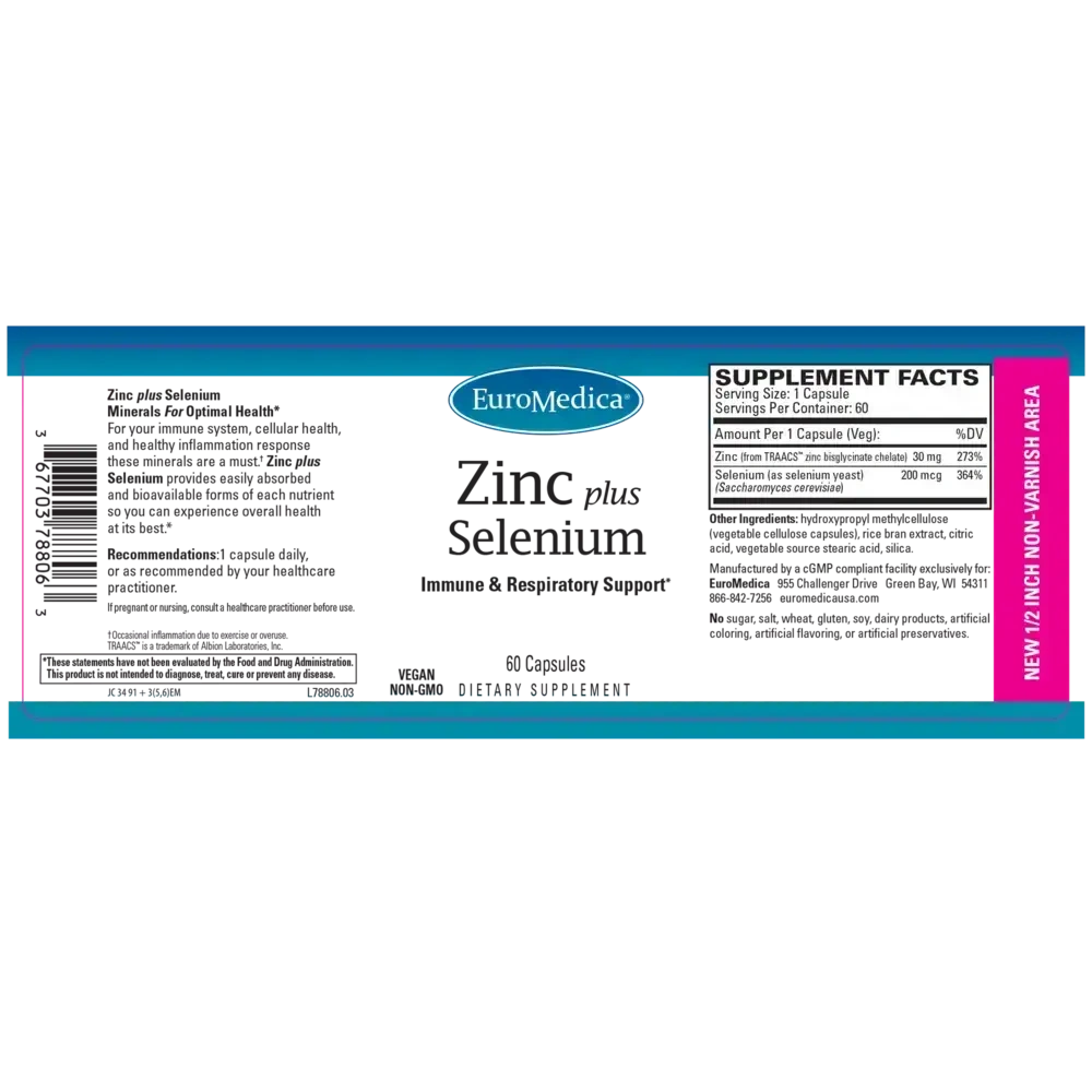 Product image for Zinc plus Selenium.