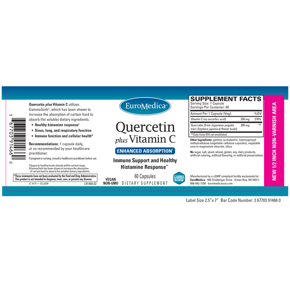 Product image for Quercetin Plus Vitamin C.