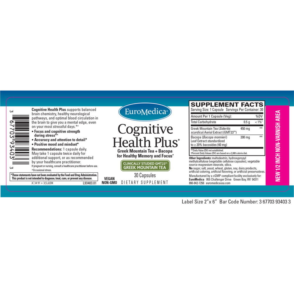 Product image for Cognitive Health Plus.