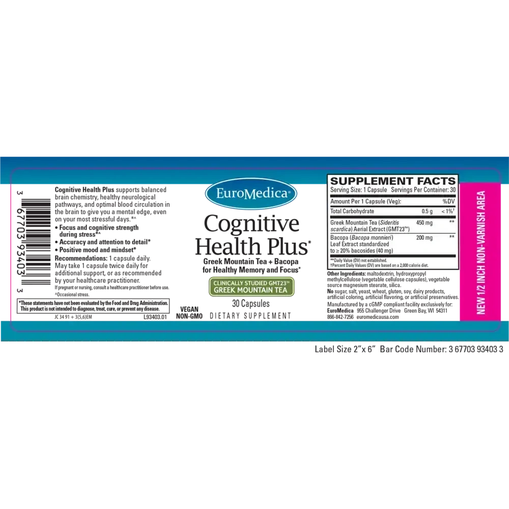 Product image for Cognitive Health Plus.