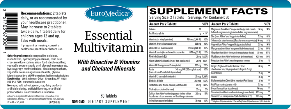 Product image for Essential Multivitamin.