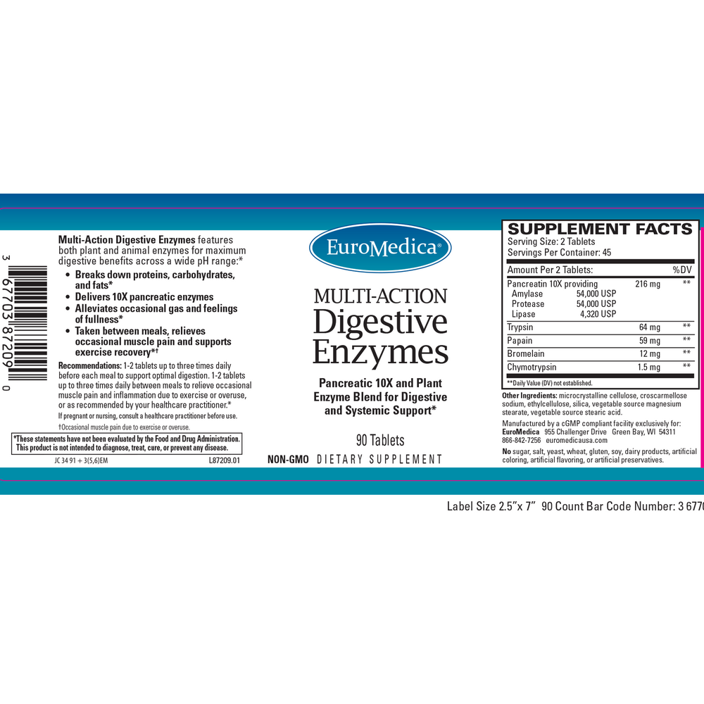 Product image for Multi-Action Digestive Enzymes.