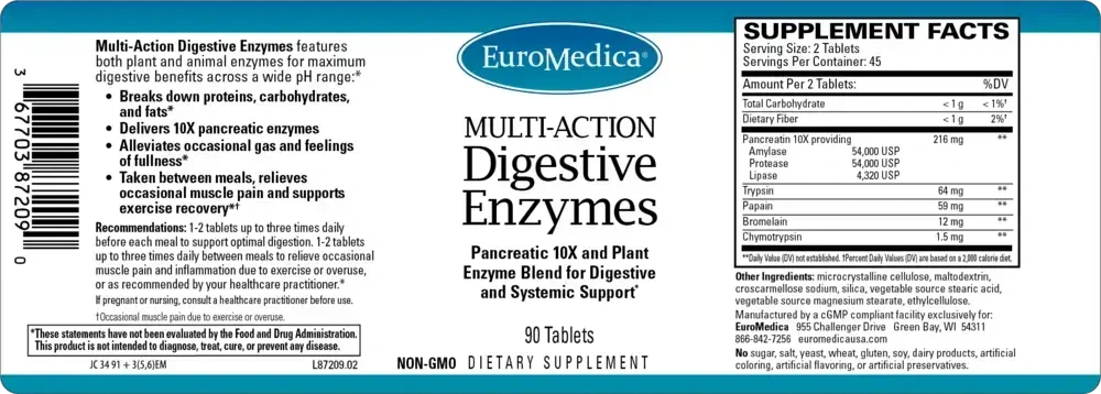 Product image for Multi-Action Digestive Enzymes.