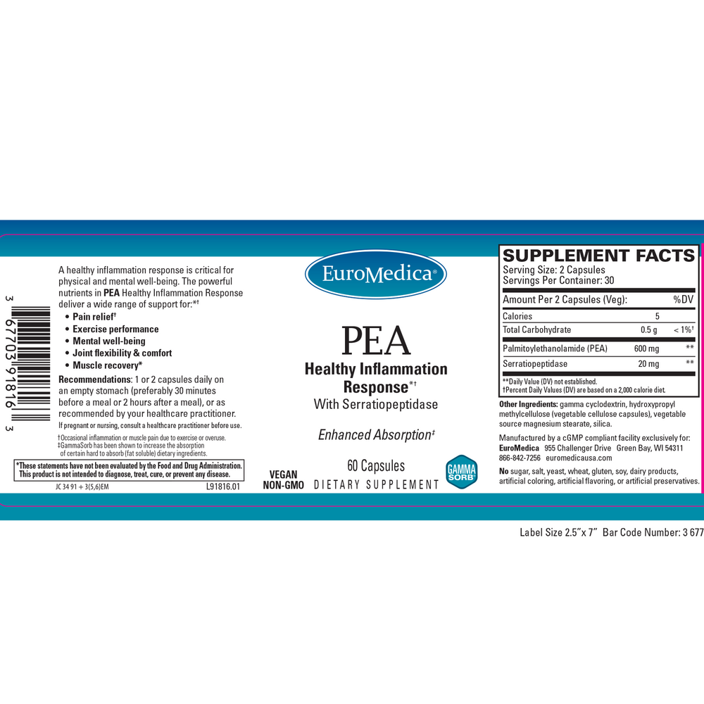 Product image for PEA Healthy Inflammation Response.
