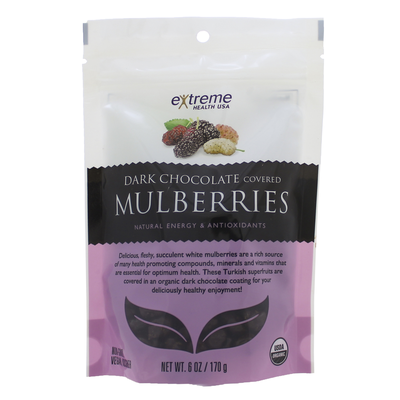 Mulberries - Dark Chocolate - Organic 6 Ounces