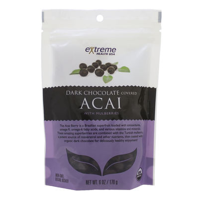 Dark Chocolate Acai w/ Mulberries 6 Ounces
