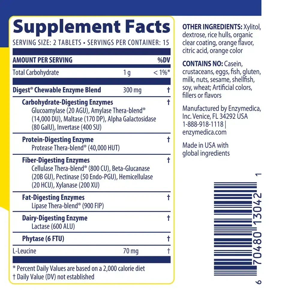 Product image for Digest Complete Chewable.