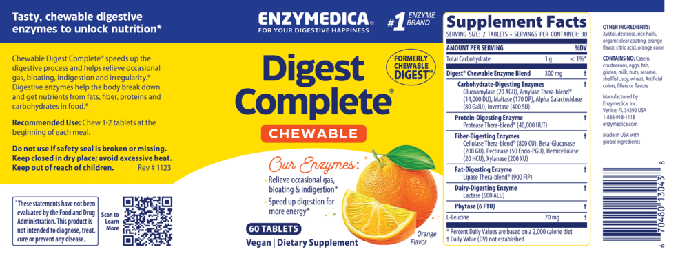 Product image for Digest Complete Chewable.