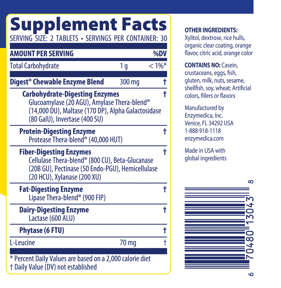 Product image for Digest Complete Chewable.