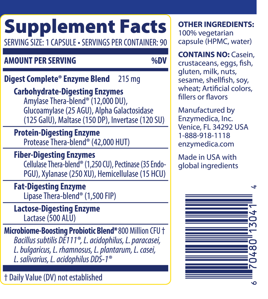 Product image for Digest Complete + Probiotics.
