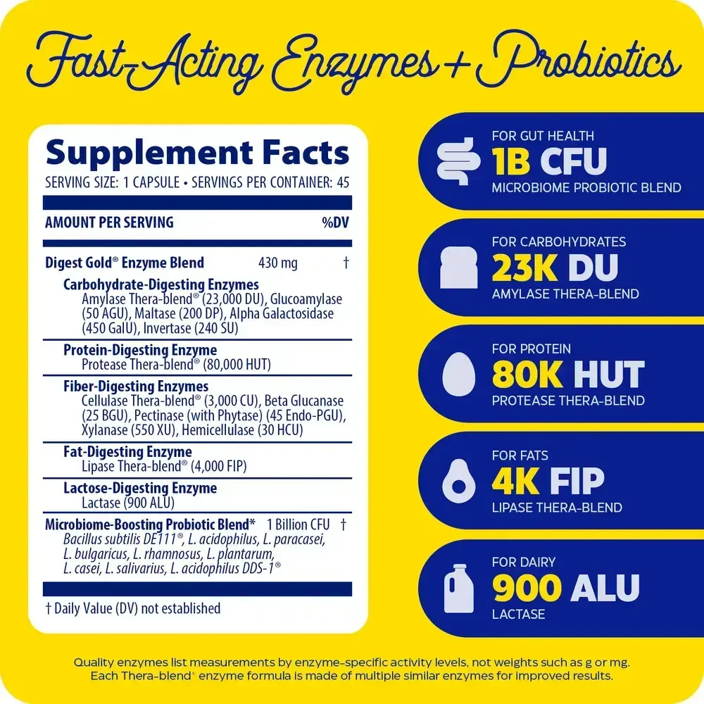 Product image for Digest Gold + Probiotics.