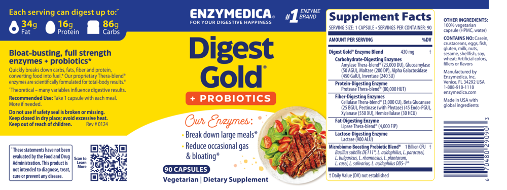 Product image for Digest Gold + Probiotics.