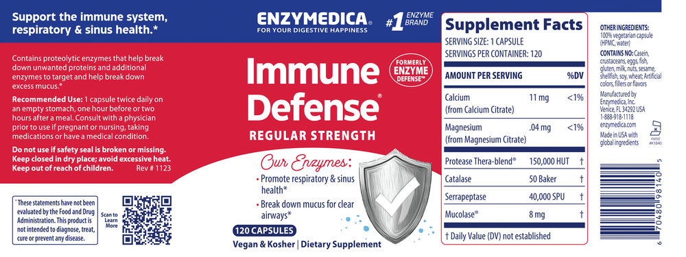 Product image for Immune Defense® Regular Strength (formerly Enzyme Defense).