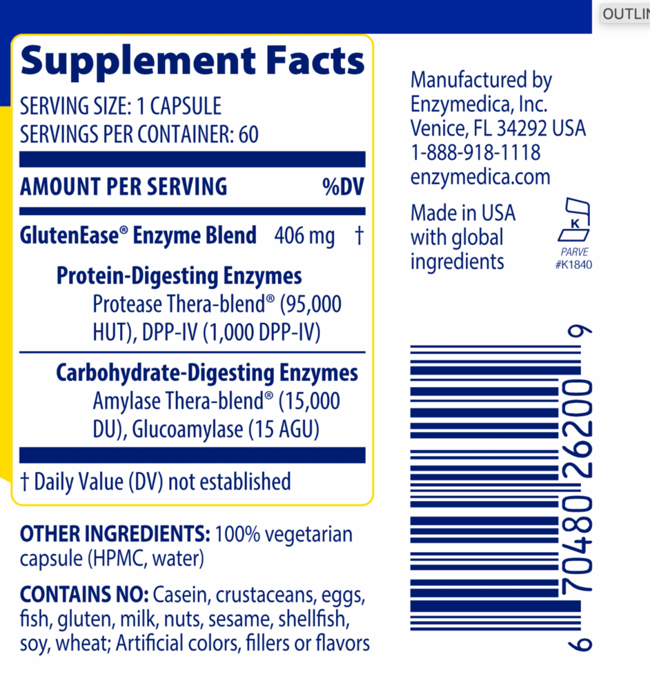 Product image for GlutenEase.