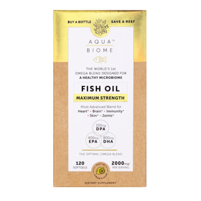 Aqua Biome™ Fish Oil Maximum Strength 120 Softgels