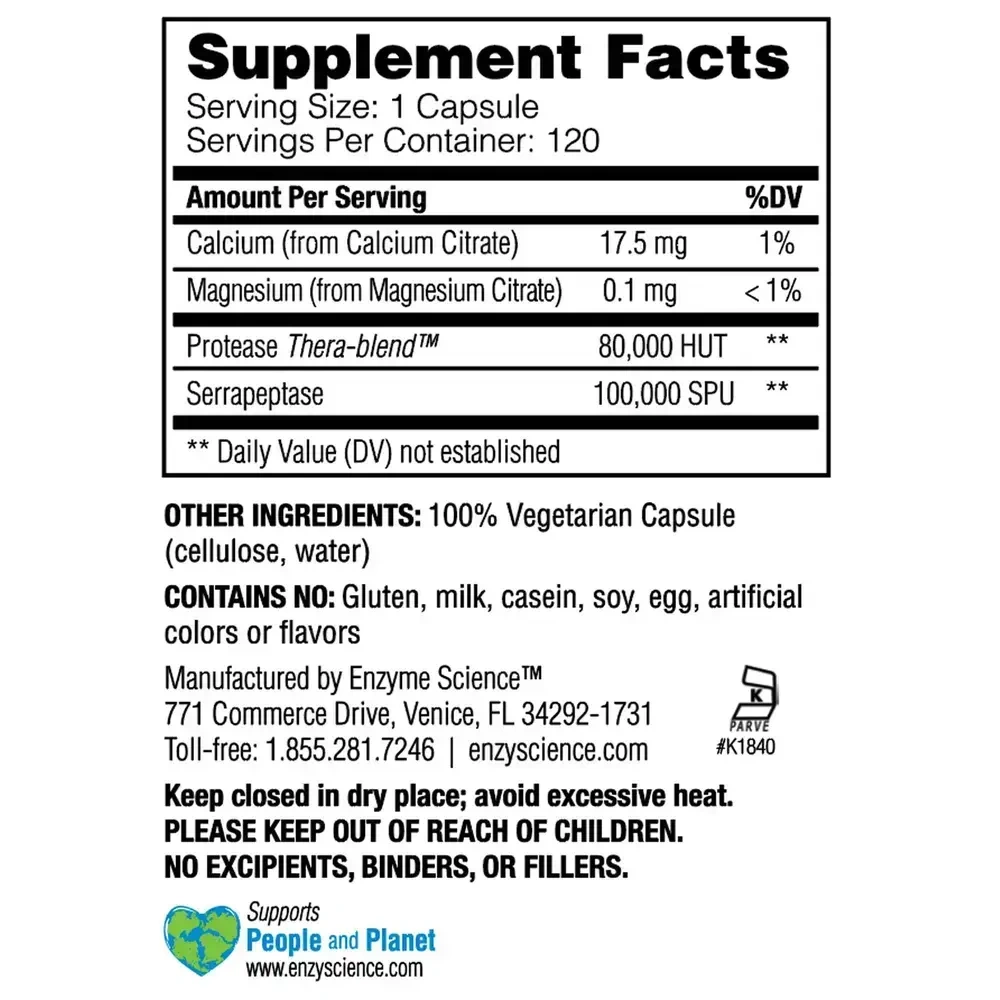 Product image for Serrapeptase Pro™.