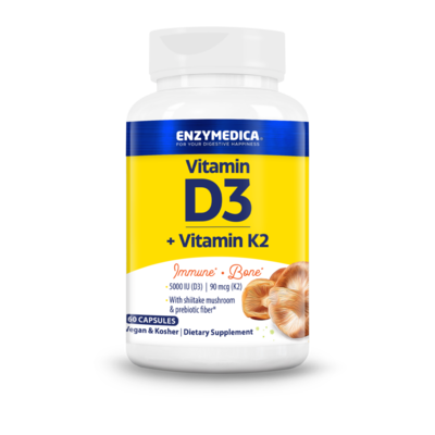 Vegan Vitamin D3+K2 60 capsules