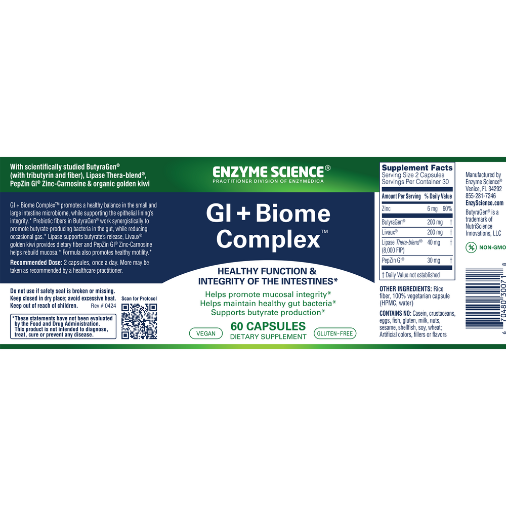 Product image for GI + Biome Complex.