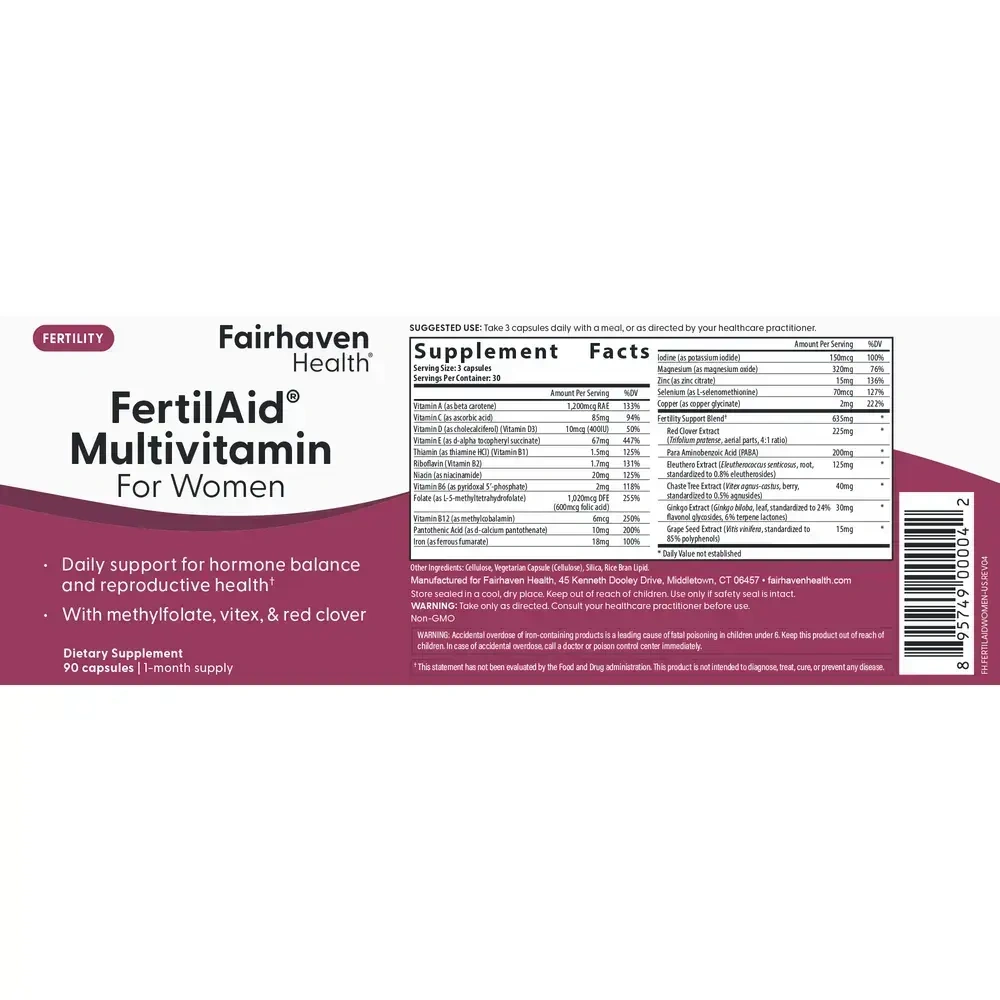 Product image for FertilAid® Multivitamin for Women.