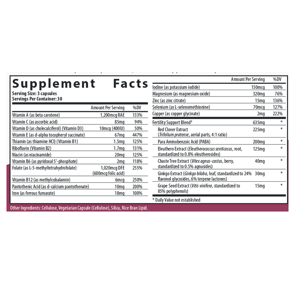 Product image for FertilAid® Multivitamin for Women.
