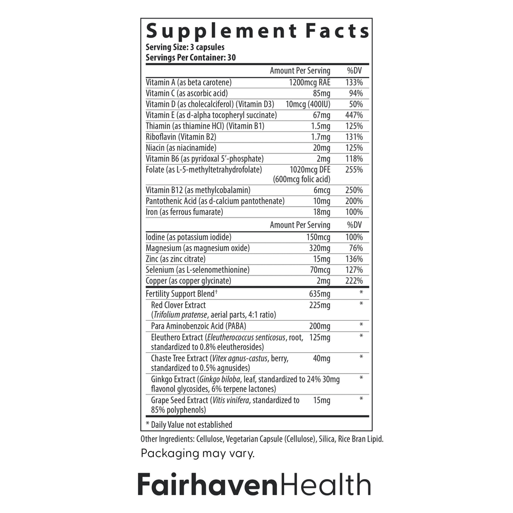 Product image for FertilAid® Multivitamin for Women.