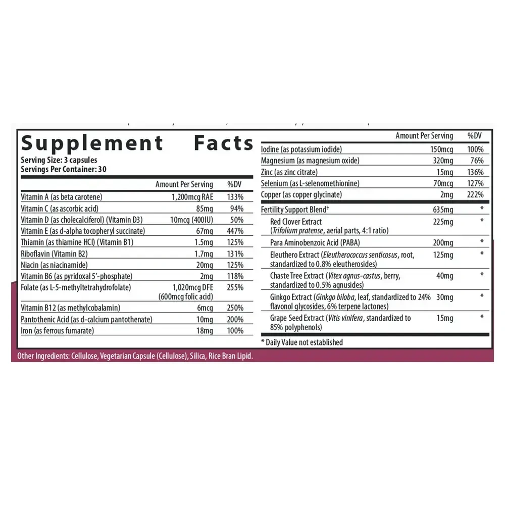 Product image for FertilAid® Multivitamin for Women.