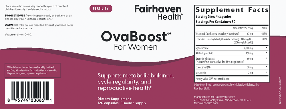 Product image for OvaBoost® for Women.