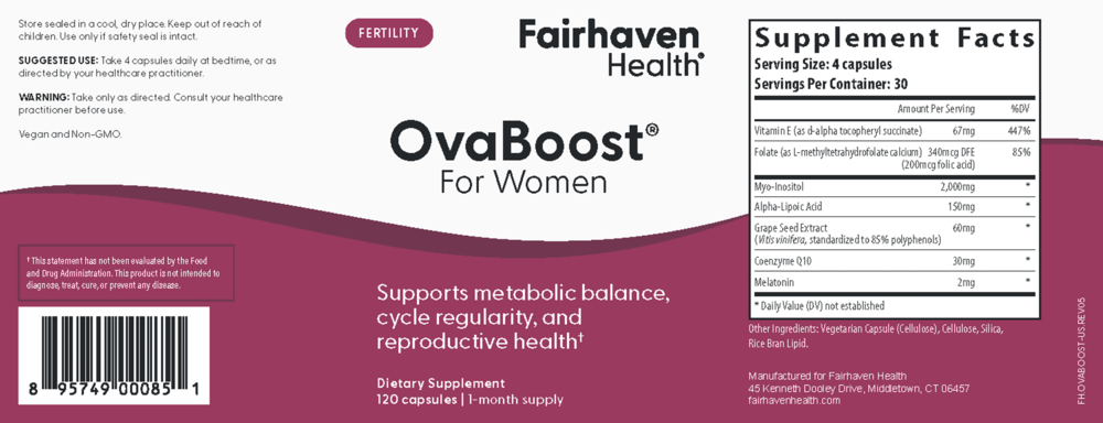 Product image for OvaBoost® for Women.