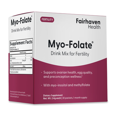 Myo-Folate Dietary Supplement Drink Mix for Fertility 30 packets