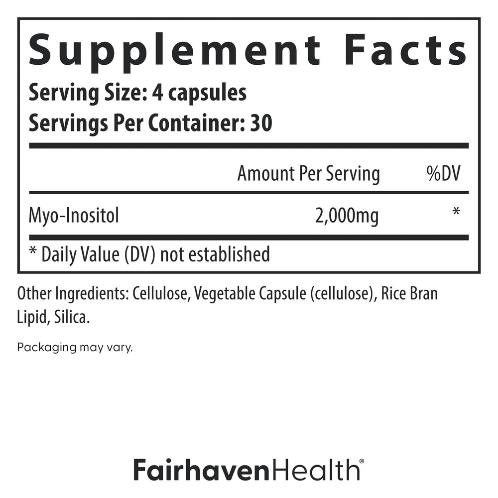 Product image for Myo-Inositol Supplement for Women and Men.