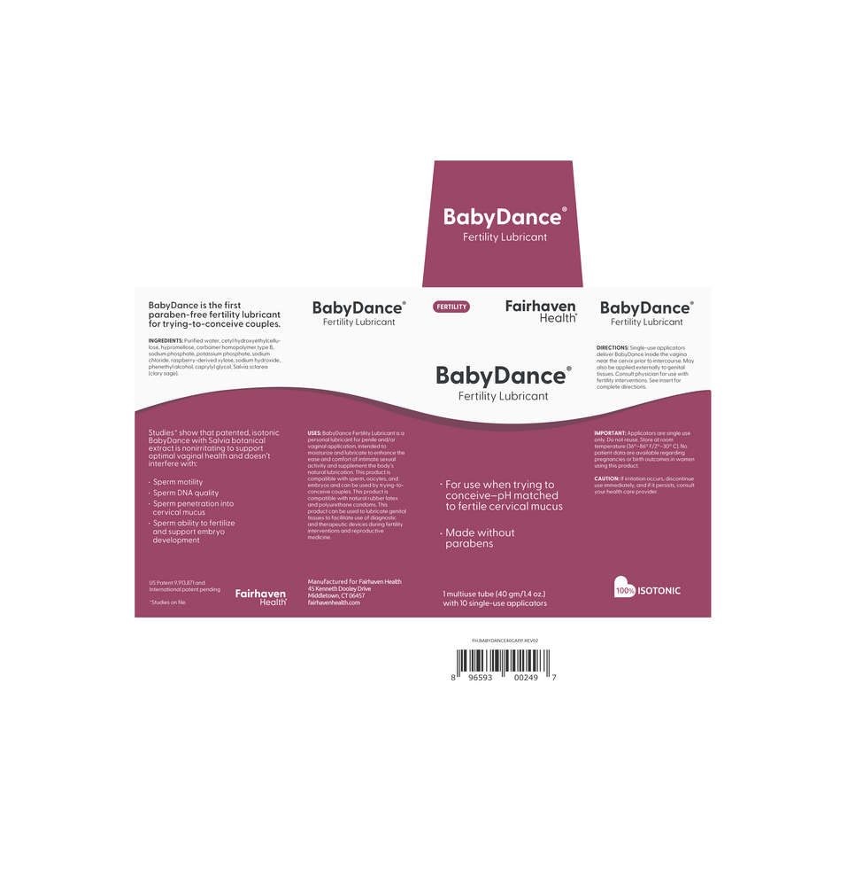 Product image for BabyDance Lubricant - 10 Applicators.
