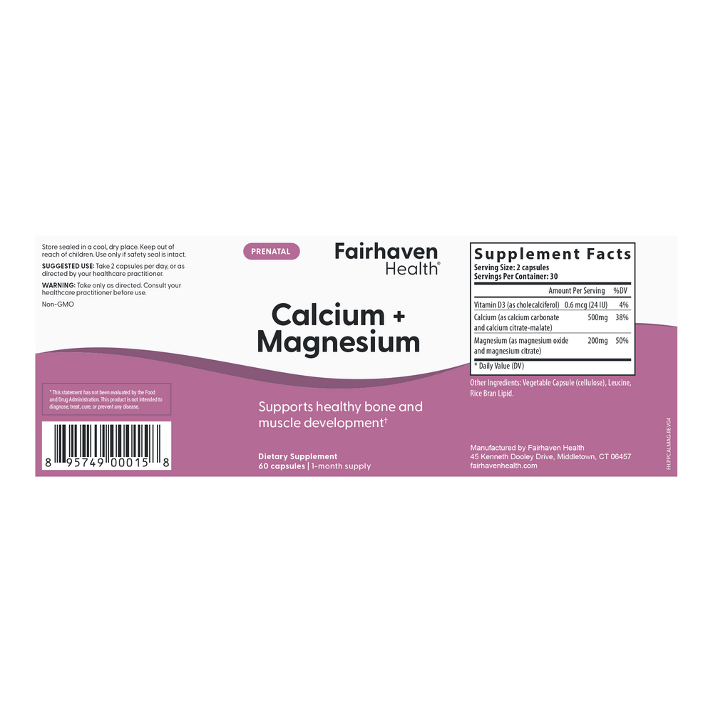Product image for Calcium + Magnesium.