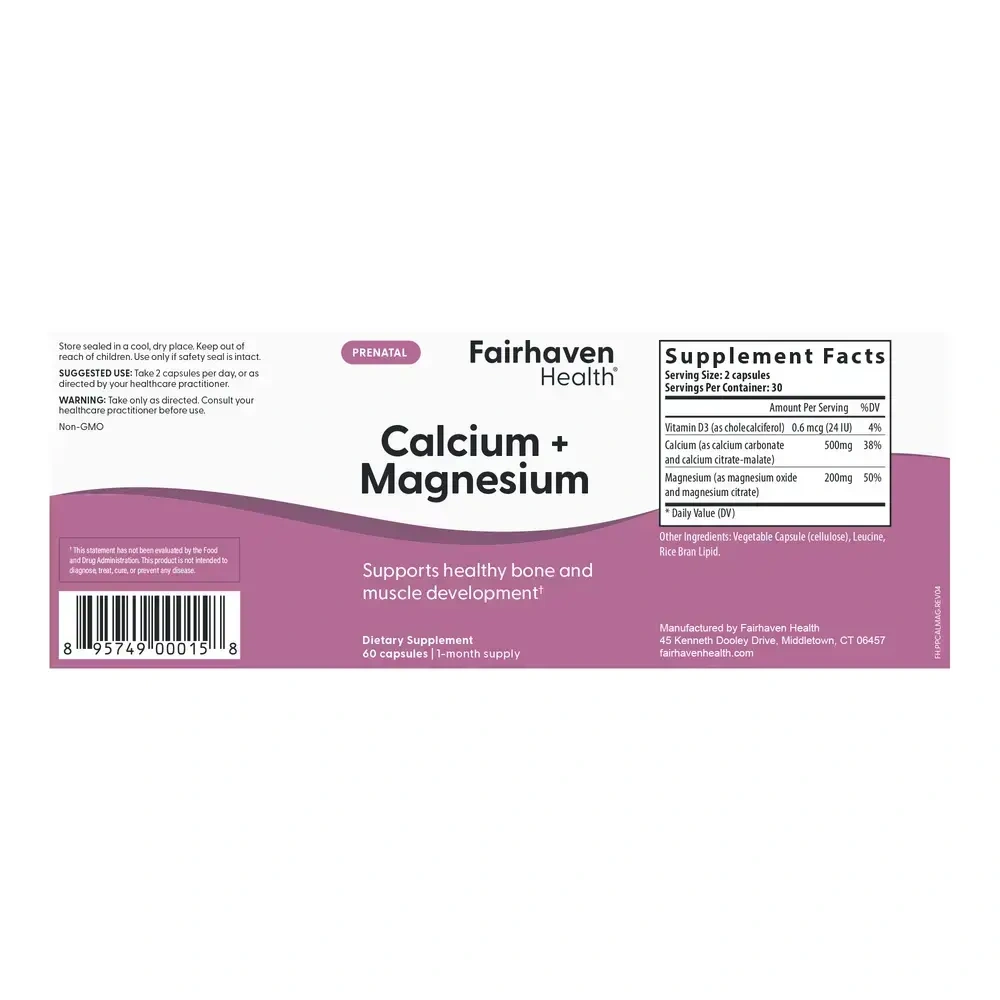 Product image for Calcium + Magnesium.