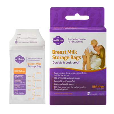 Milkies Breast Milk Storage Bags 50 Count