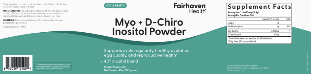 Product image for Myo + D-Chiro Inositol 40:1 Powder.