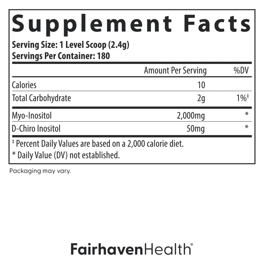 Product image for Myo + D-Chiro Inositol 40:1 Powder.