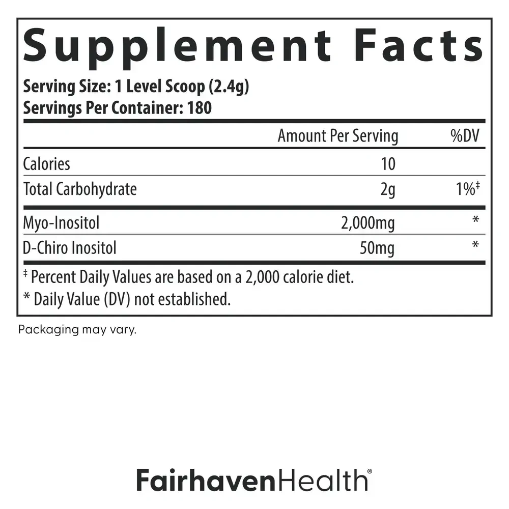 Product image for Myo + D-Chiro Inositol 40:1 Powder.