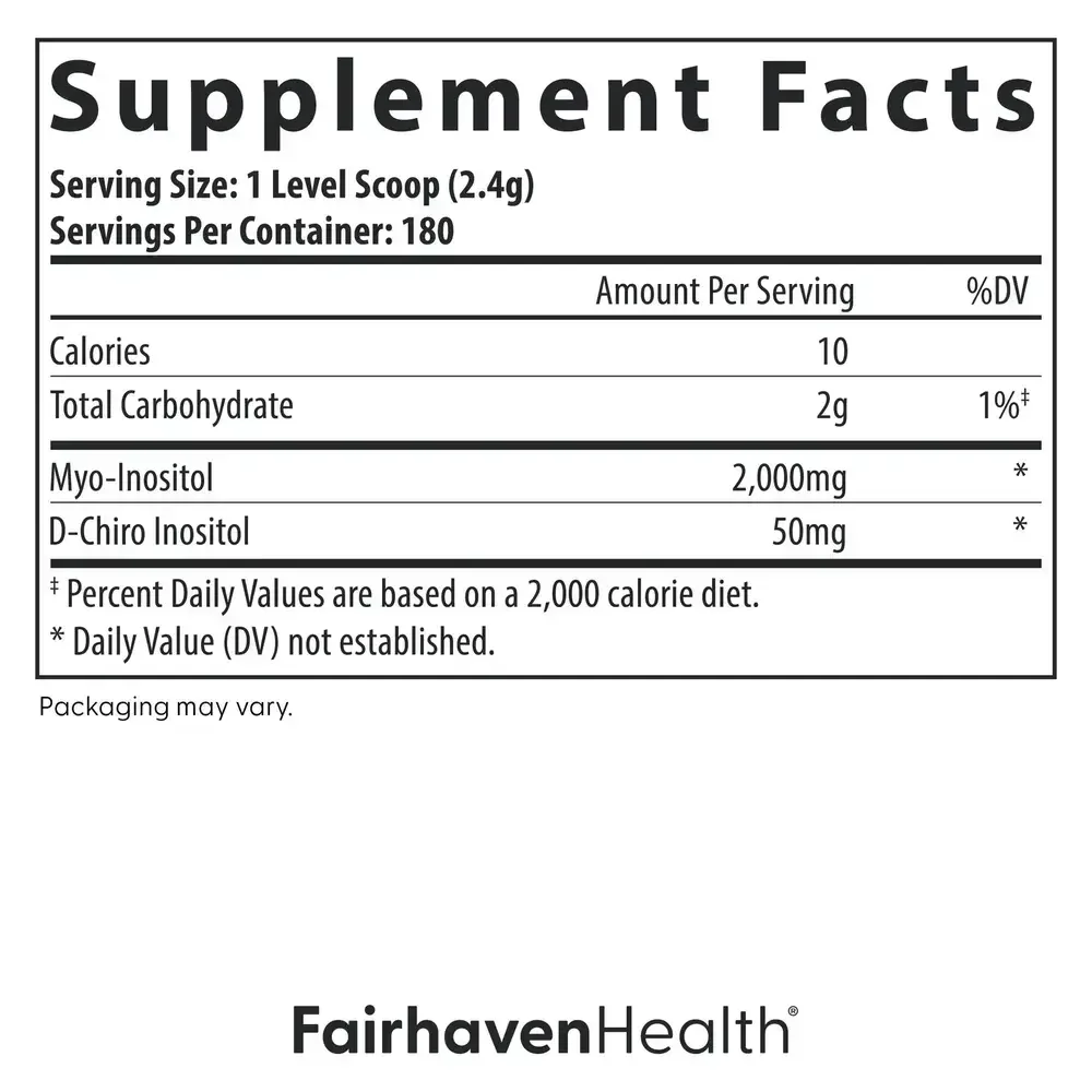 Product image for Myo + D-Chiro Inositol 40:1 Powder.